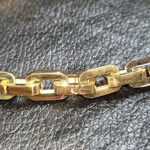 Eddie Borgo Supra Chain Link 12K Gold Vermeil Necklace Authentic New - Picture 3 of 12
